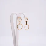 Kolczyki wiszące złote - próba 585 - obrazek 2