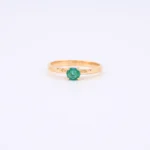 Pierścionek ze szmaragdem - próba 585