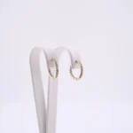 Kolczyki złote z cyrkoniami - próba 585