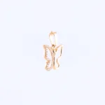 Zawieszka złota motyl z cyrkoniami - próba 585