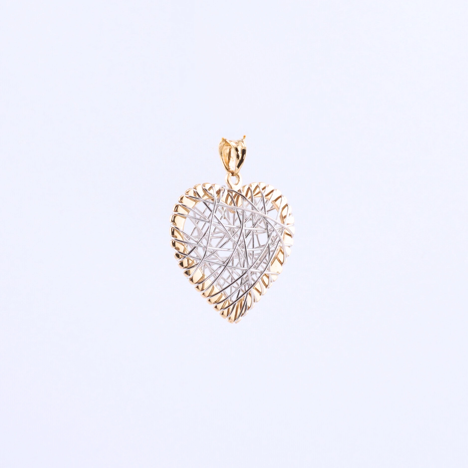 z26 Zawieszka złota serce - próba 585 - obrazek 1