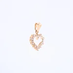 Zawieszka złota serce z cyrkoniami - próba 585