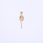 Zawieszka złota rakietka tenisowa - próba 585