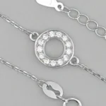 Bransoletka srebrna z cyrkoniami - próba 925