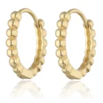 Kolczyki kółka pozłacane - próba 925