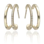 Kolczyki podwójne koła - próba 925