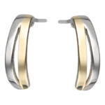 Kolczyki dwukolorowe - próba 925