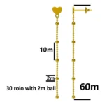 Kolczyki wiszące z sercem - próba 925