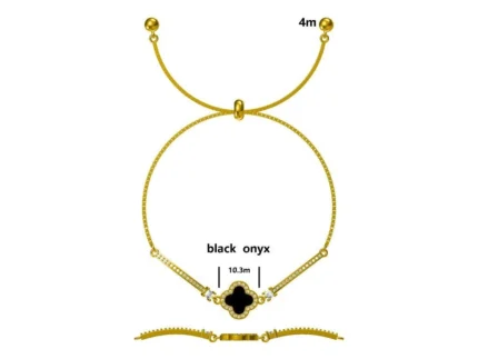 Bransoletka koniczynka marokańska - próba 925