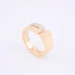 Złoty męski sygnet - próba 585