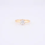 Pierścionek z diamentem 0,57 ct. - próba 585