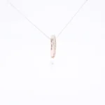 Naszyjnik z perłą w białym złocie - próba 585