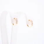 Kolczyki złote z cyrkoniami - próba 585