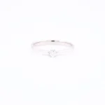 Pierścionek z diamentem z białego złota – Próba 585 - obrazek 2