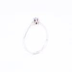 Pierścionek z białego złota - próba 585 - obrazek 2