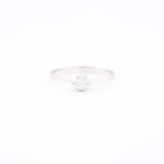 Pierścionek z diamentem z białego złota – Próba 585