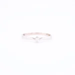 Pierścionek z diamentem z białego złota – Próba 585