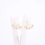 Kolczyki z perłami w żółtym złocie - próba 585