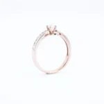 Pierścionek z diamentem z białego złota – Próba 585 - obrazek 2