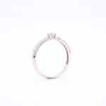 Pierścionek z diamentem z białego złota – Próba 585 - obrazek 2