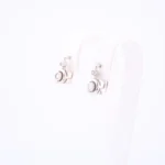 Kolczyki z diamentami z białego złota – Próba 585 - obrazek 2