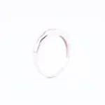 Pierścionek z diamentem z białego złota - Próba 585 - obrazek 2